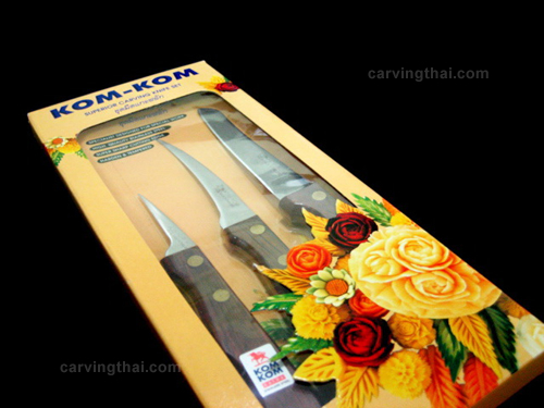 KOMKOM木製カービングナイフ(3本セット) - カービングナイフ専門店